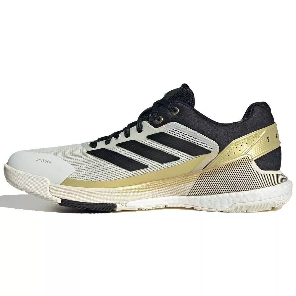 Adidas Crazyquick Boost Padelschuhe Wei&szlig; / Schwarz / Gold