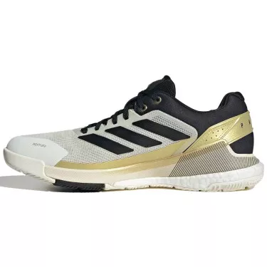 Adidas Crazyquick Boost Padelschuhe Wei&szlig; / Schwarz / Gold