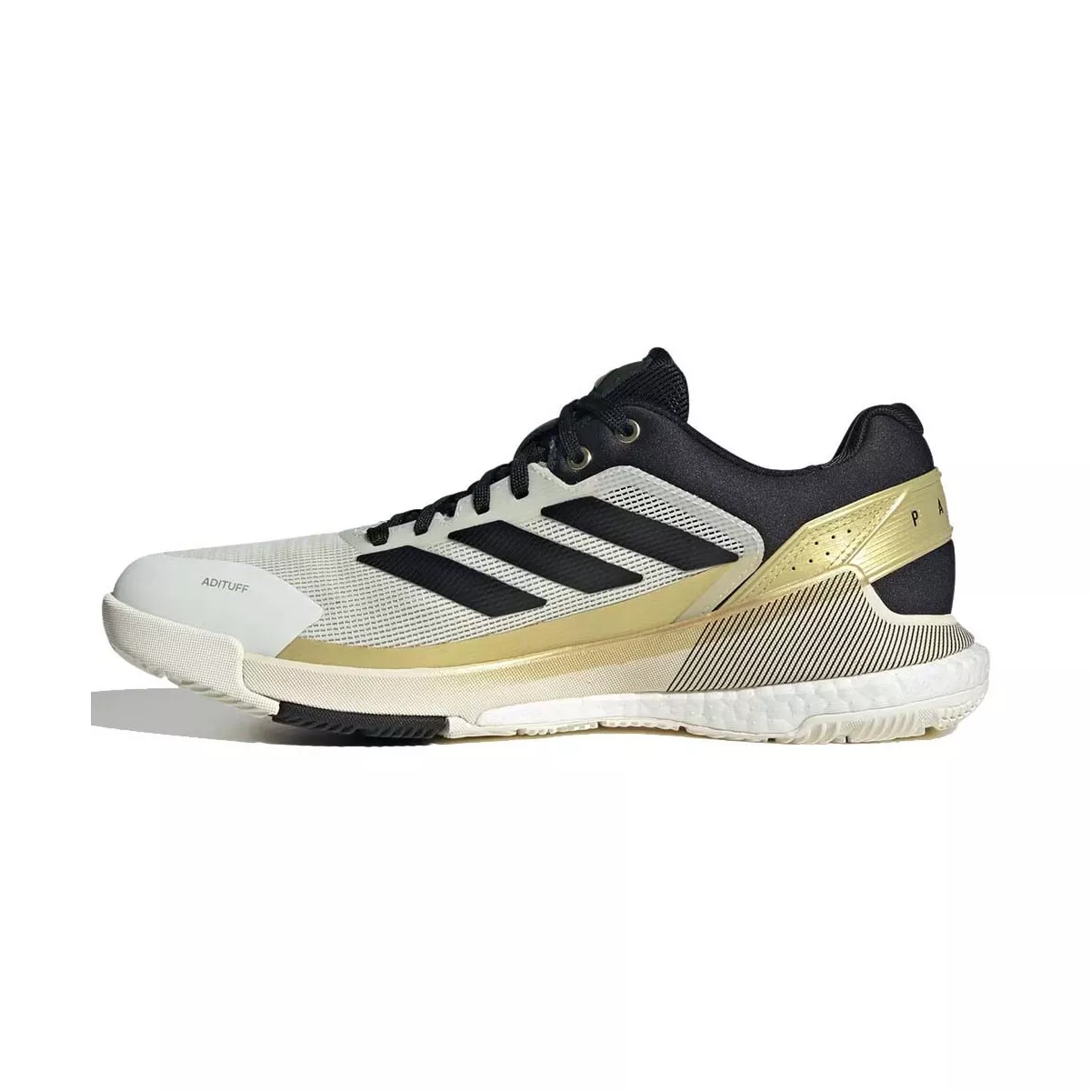 Adidas Crazyquick Boost Padelschuhe Wei&szlig; / Schwarz / Gold