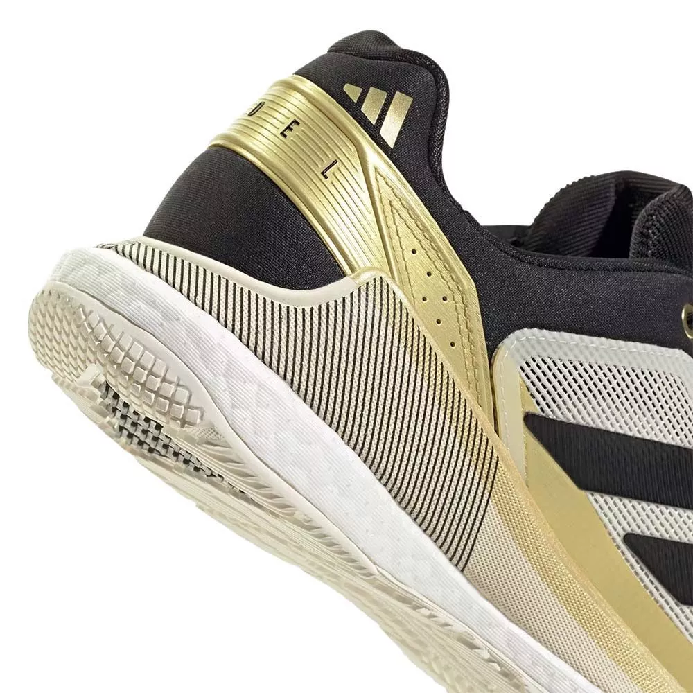 Adidas Crazyquick Boost Padelschuhe Wei&szlig; / Schwarz / Gold