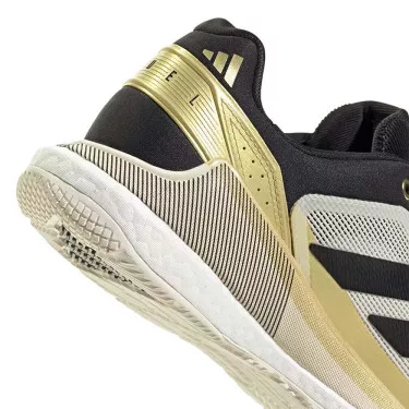 Adidas Crazyquick Boost Padelschuhe Wei&szlig; / Schwarz / Gold