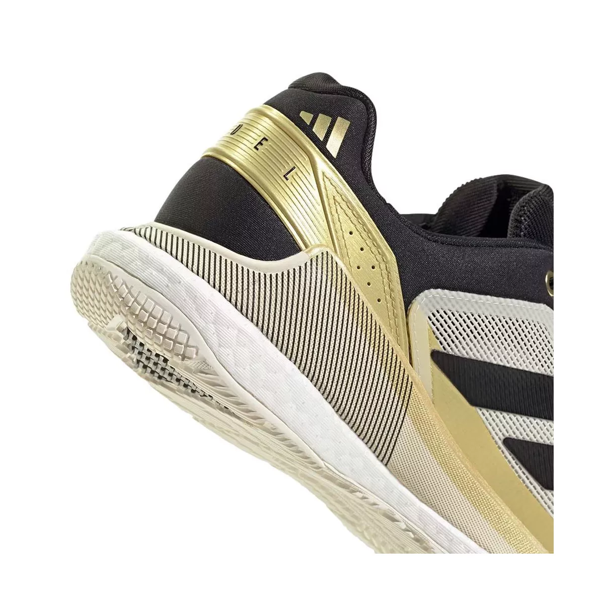 Adidas Crazyquick Boost Padelschuhe Wei&szlig; / Schwarz / Gold