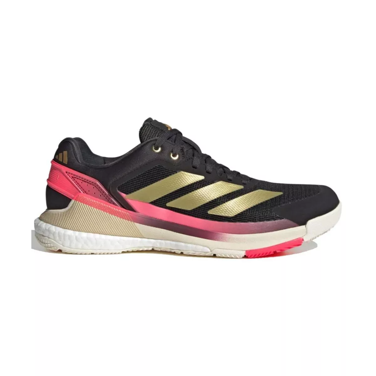 Adidas Crazyquick Boost Padelschuhe Schwarz / Gold / Rosa