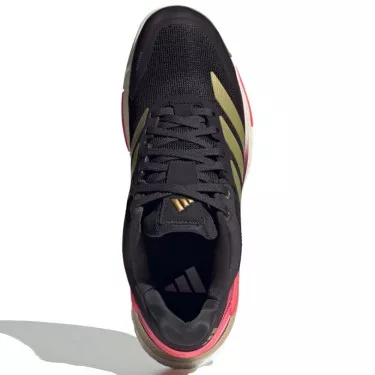 Adidas Crazyquick Boost Padelschuhe Schwarz / Gold / Rosa