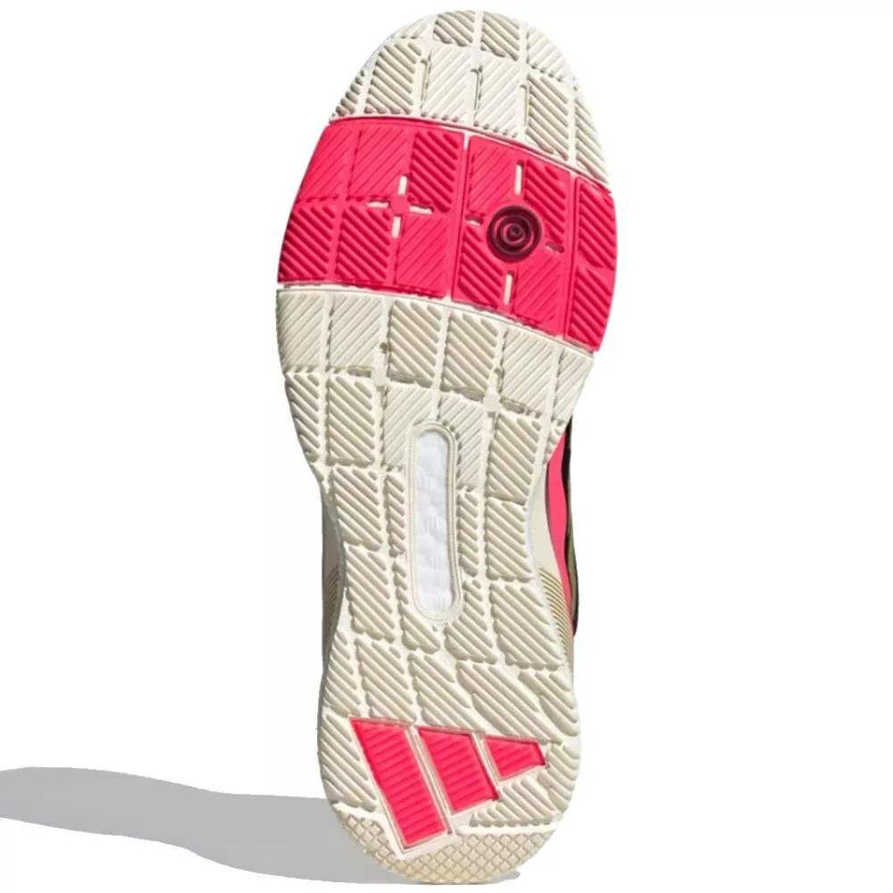Adidas Crazyquick Boost Padelschuhe Schwarz / Gold / Rosa