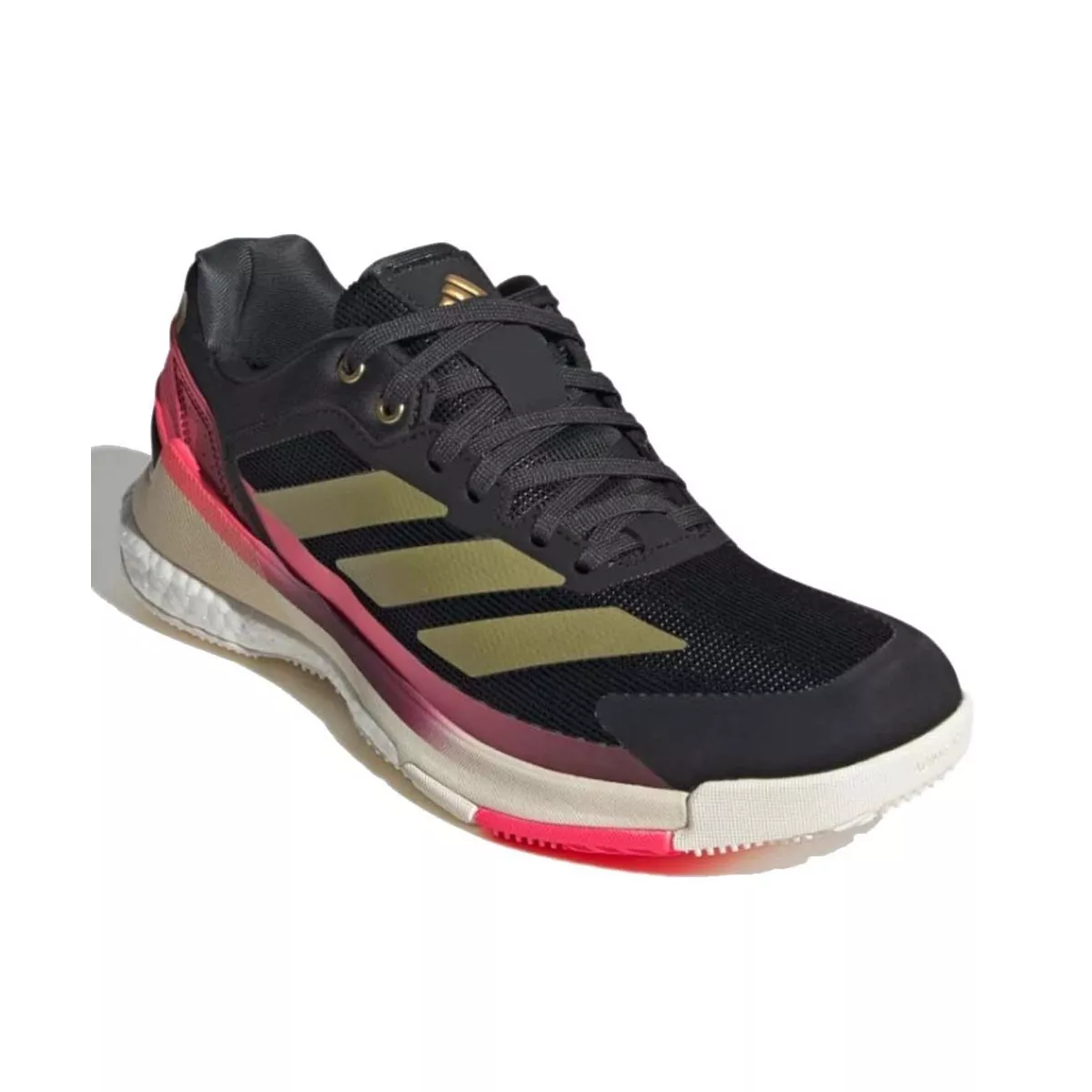 Adidas Crazyquick Boost Padelschuhe Schwarz / Gold / Rosa