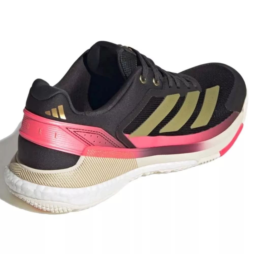 Adidas Crazyquick Boost Padelschuhe Schwarz / Gold / Rosa