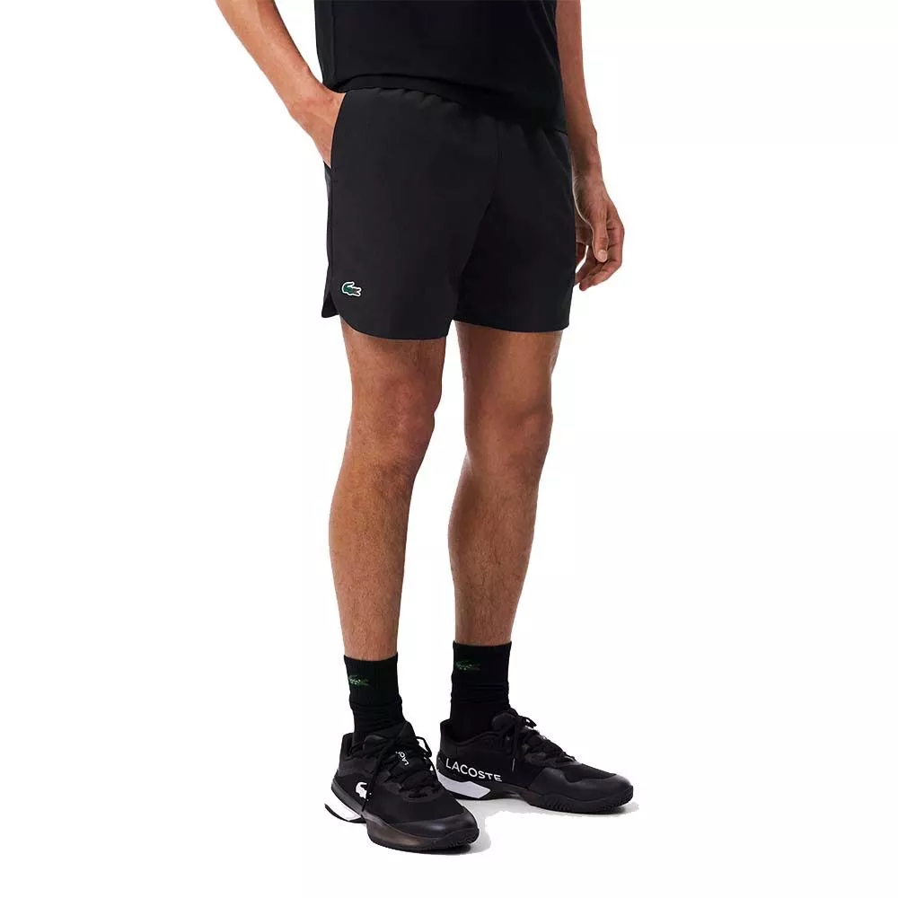 Lacoste Tennis x Novak Djokovic On Court Shorts Schwarz