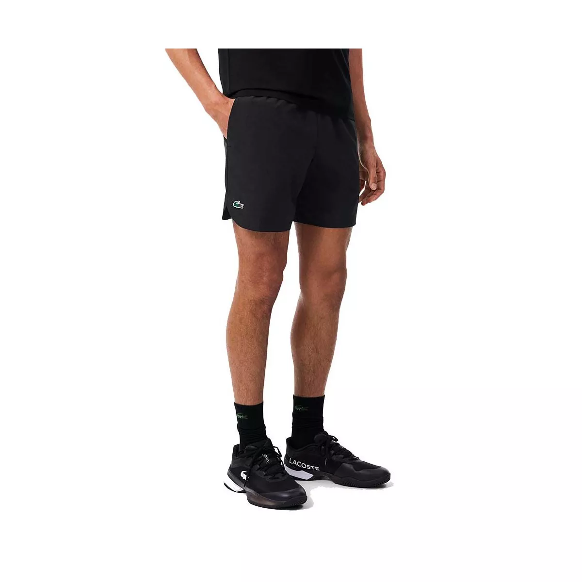 Lacoste Tennis x Novak Djokovic On Court Shorts Schwarz