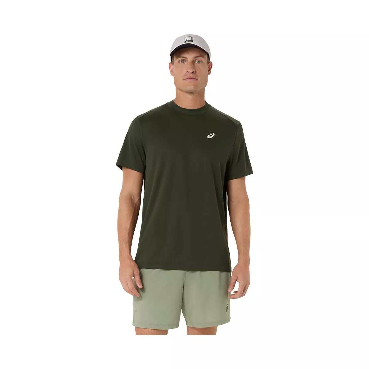 Asics Court SS T-Shirt Khakigr&uuml;n