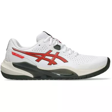 Asics Gel Challenger 15 Tennisschuhe Wei&szlig; / Rot / Schwarz