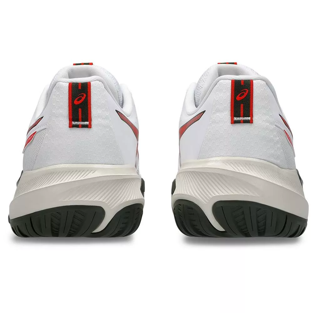 Asics Gel Challenger 15 Tennisschuhe Wei&szlig; / Rot / Schwarz