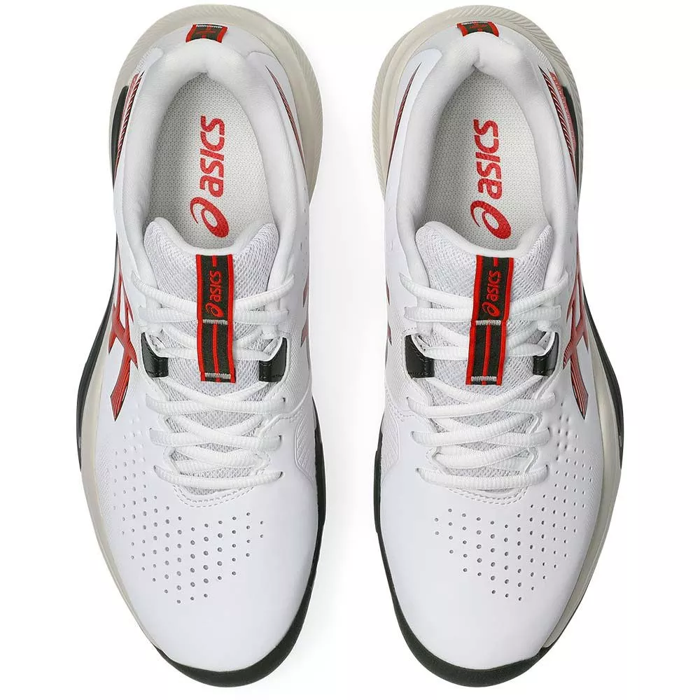 Asics Gel Challenger 15 Tennisschuhe Wei&szlig; / Rot / Schwarz