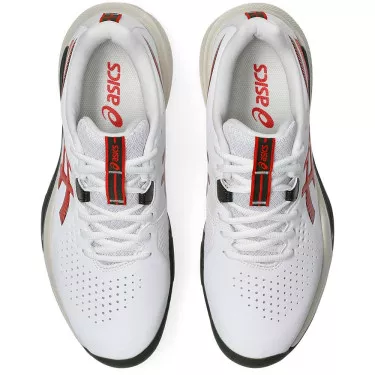 Asics Gel Challenger 15 Tennisschuhe Wei&szlig; / Rot / Schwarz