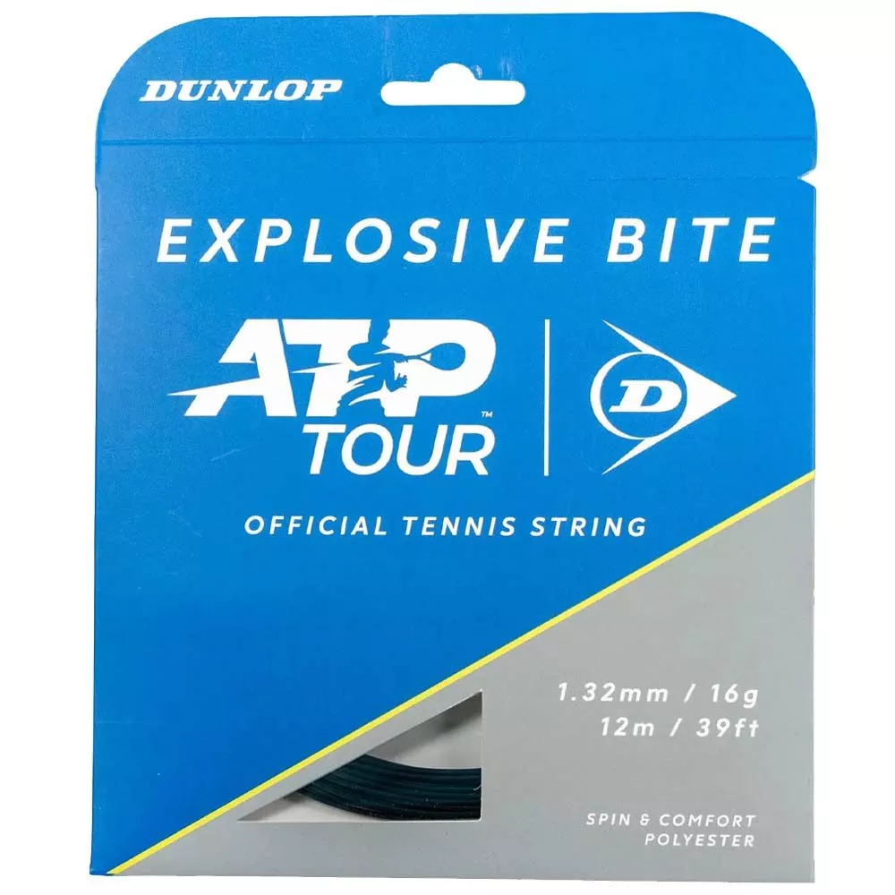 Dunlop Explosive Bite Schwarz Tennissaite 12 m