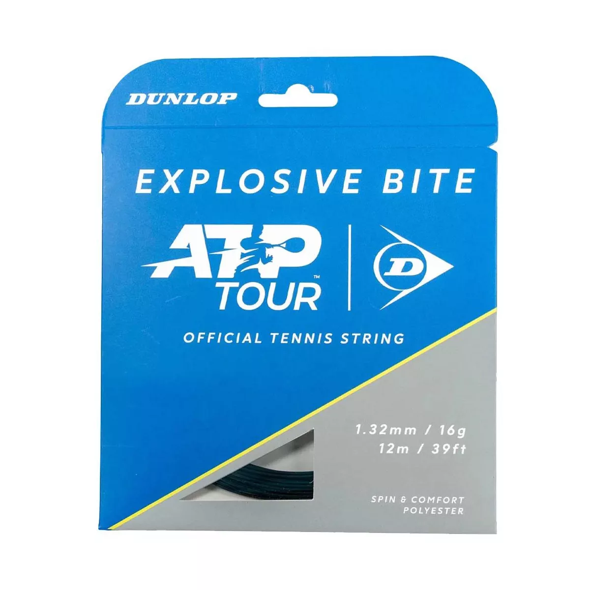 Dunlop Explosive Bite Schwarz Tennissaite 12 m