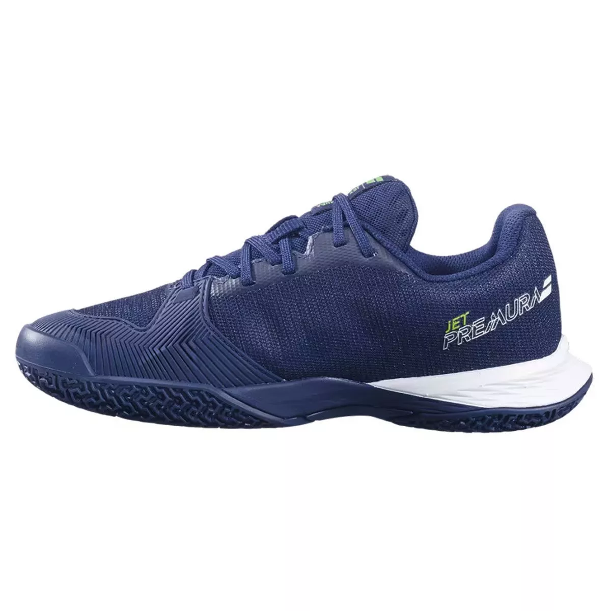 Babolat Jet Premura 2 Junior Padelschuhe Dunkelblau / Flash-Gr&uuml;n
