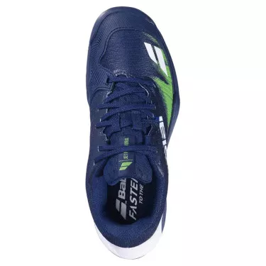 Babolat Jet Premura 2 Junior Padelschuhe Dunkelblau / Flash-Gr&uuml;n