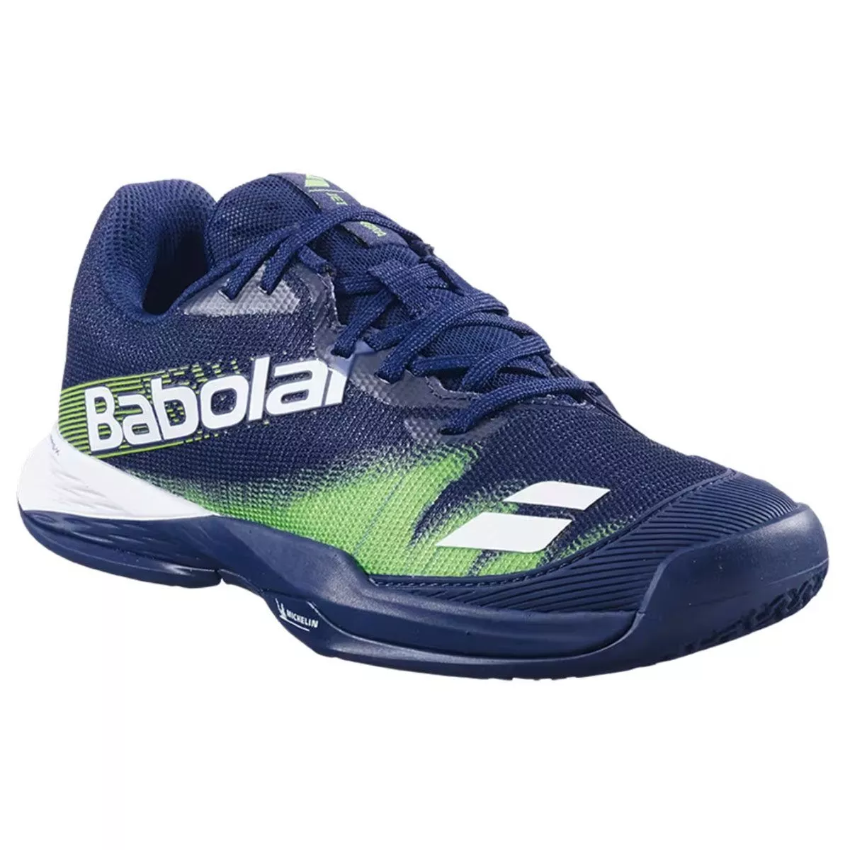 Babolat Jet Premura 2 Junior Padelschuhe Dunkelblau / Flash-Gr&uuml;n