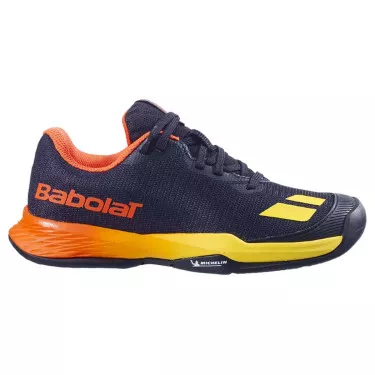 Babolat Jet Mach 3 Junior Allcourt Tennisschuhe Schwarz / Sunset