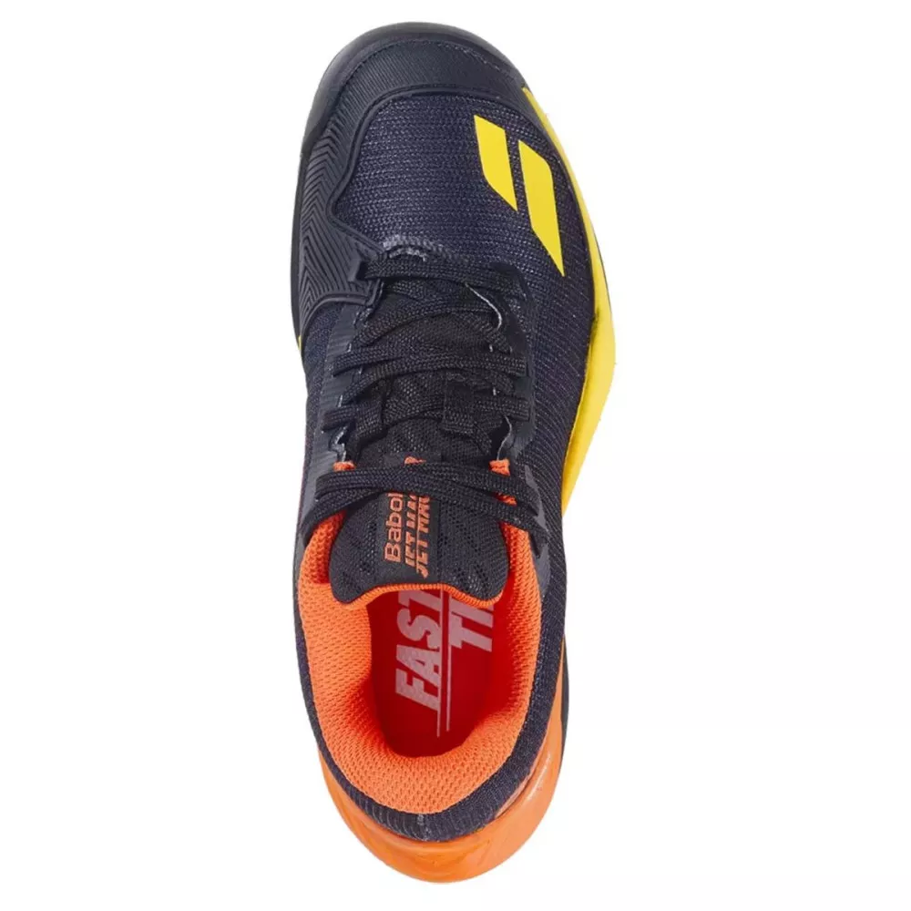 Babolat Jet Mach 3 Junior Allcourt Tennisschuhe Schwarz / Sunset