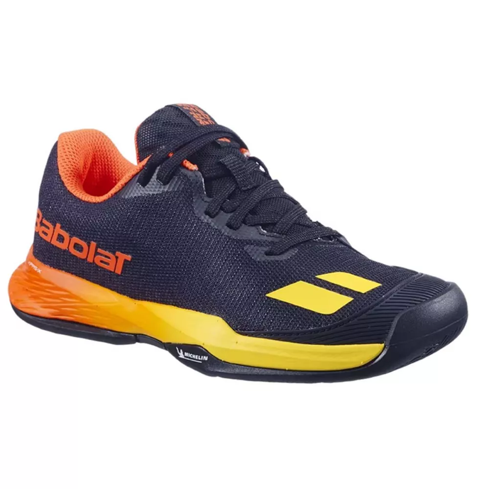 Babolat Jet Mach 3 Junior Allcourt Tennisschuhe Schwarz / Sunset