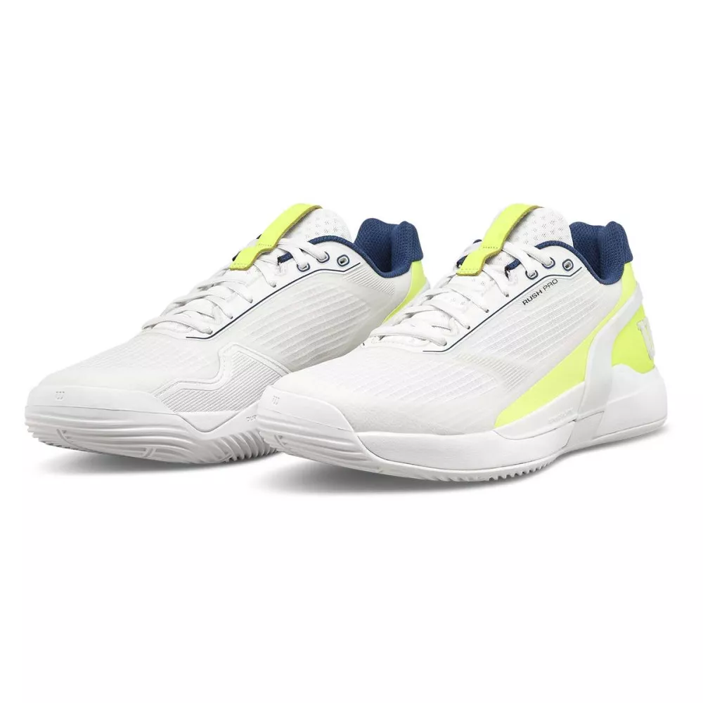 Wilson Rush Pro 5 Padelschuhe Wei&szlig; / Gelb