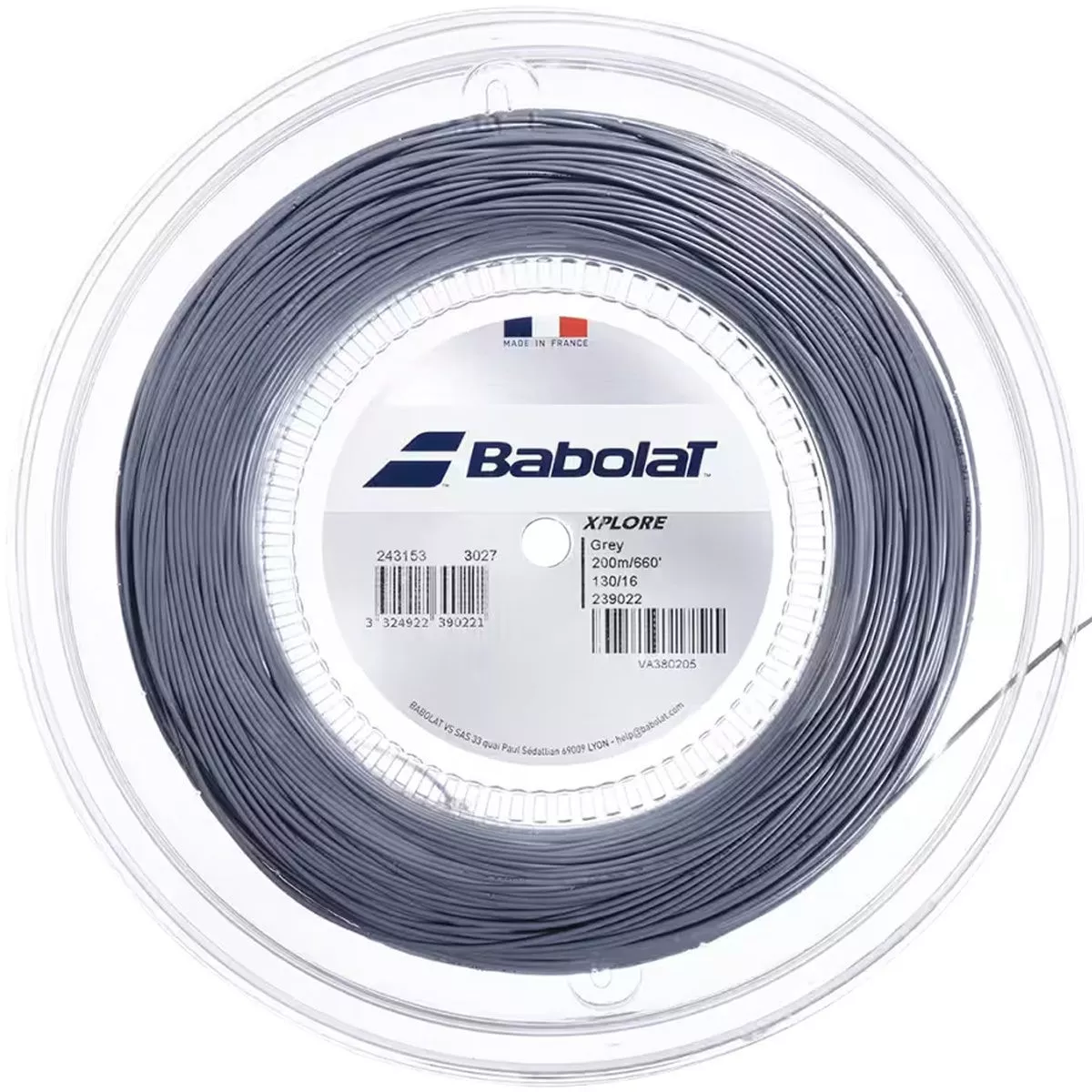 Babolat Xplore Saitenrolle Grau 200 m