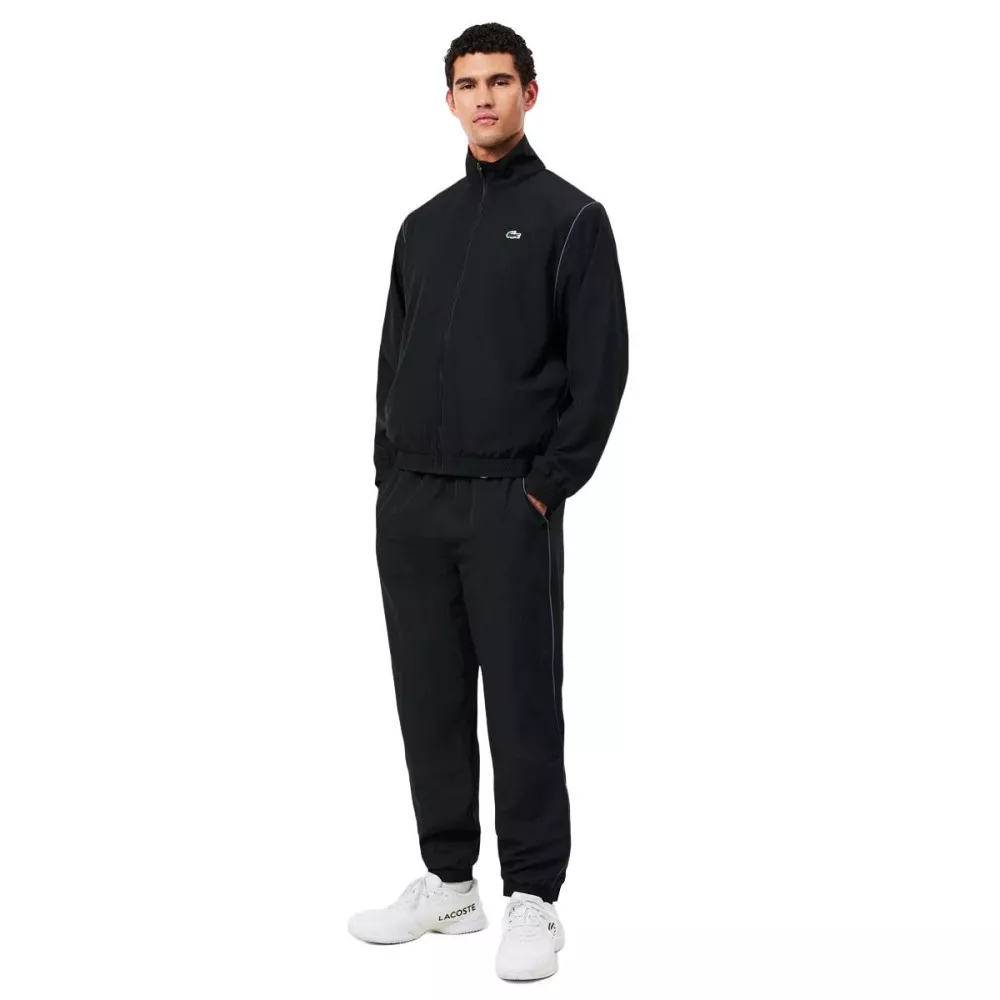 Lacoste Tennis x Novak Djokovic Trainingsanzug Schwarz / Grau