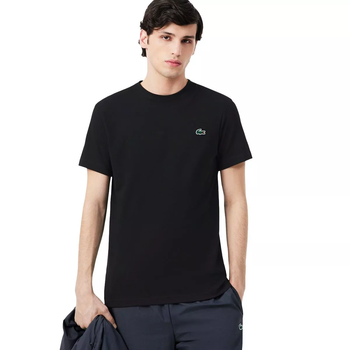 Lacoste Sport Ultra Dry T-Shirt Schwarz / Grau