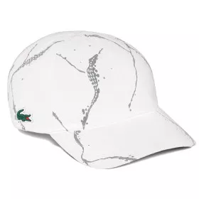 Lacoste Tennis Reflektierende Cap Wei&szlig;