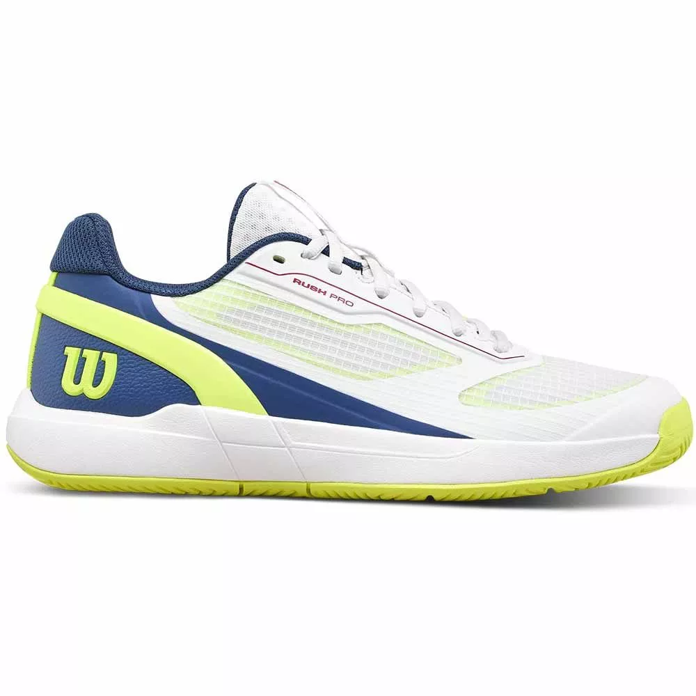 Wilson Rush Pro 5 Junior Tennisschuhe Wei&szlig; / Blau / Gelb