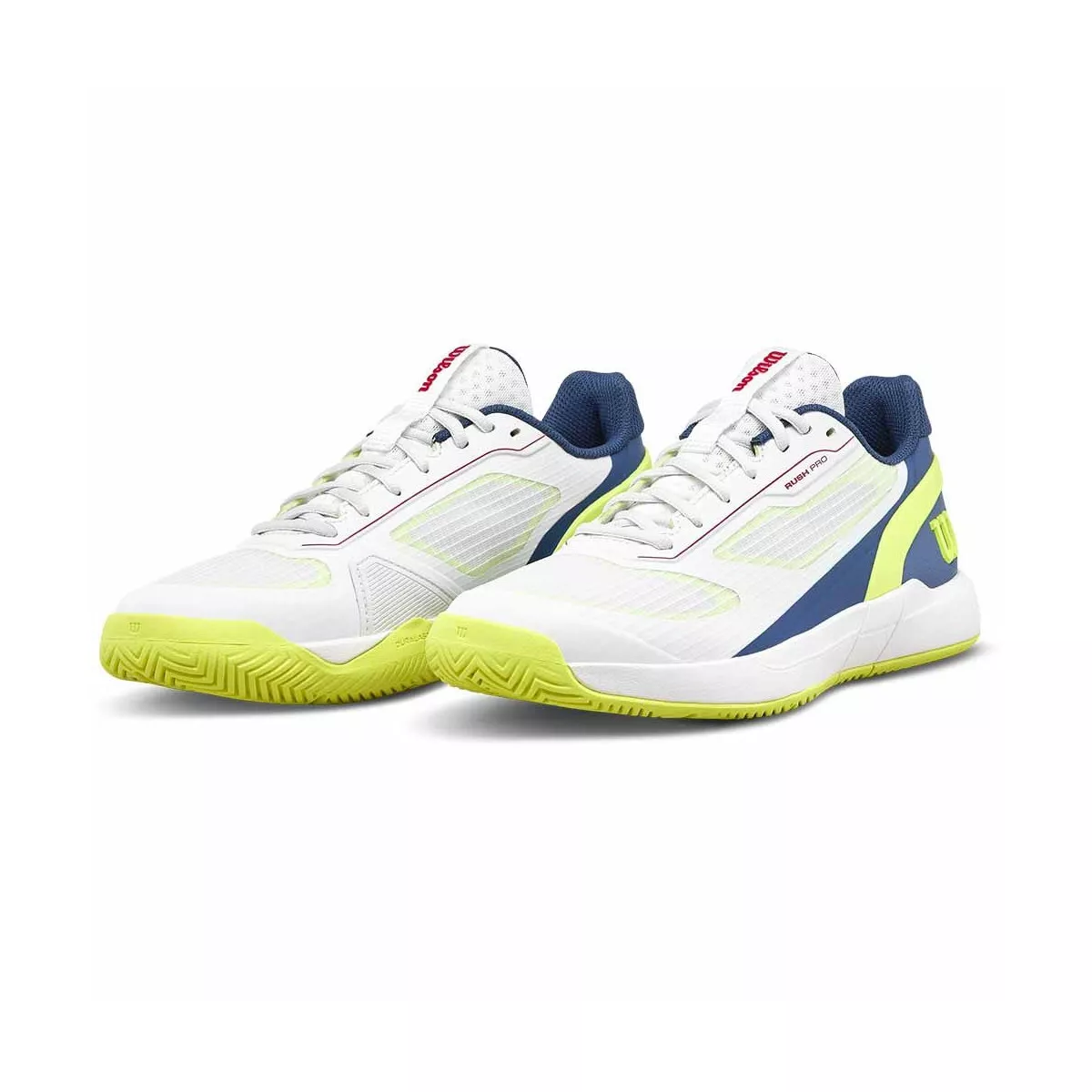 Wilson Rush Pro 5 Junior Tennisschuhe Wei&szlig; / Blau / Gelb