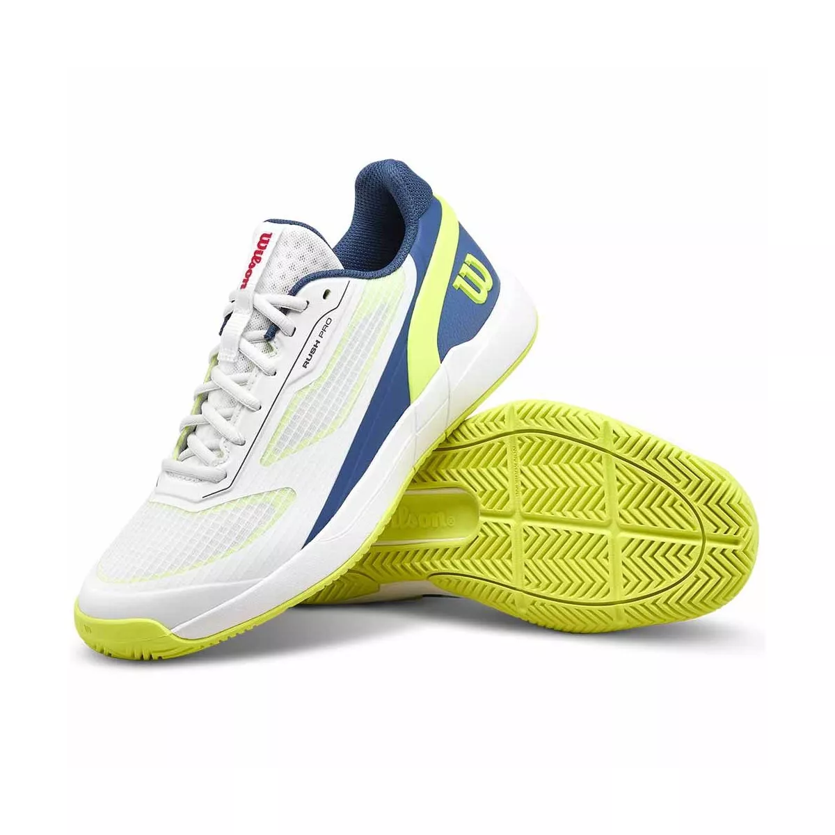 Wilson Rush Pro 5 Junior Tennisschuhe Wei&szlig; / Blau / Gelb