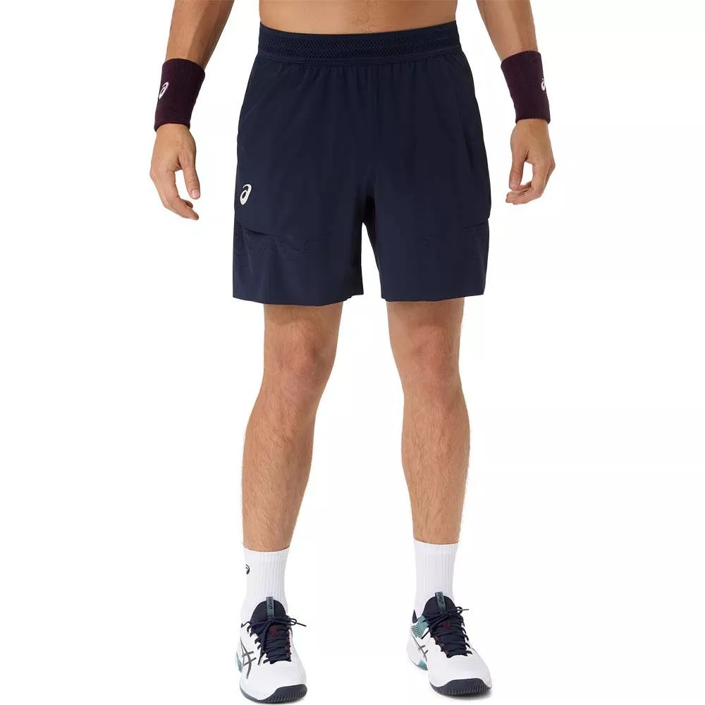 Asics Match Laser Cut Tennisshorts Marineblau