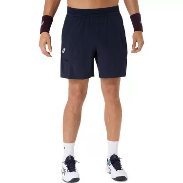 Asics Match Laser Cut Tennisshorts Marineblau