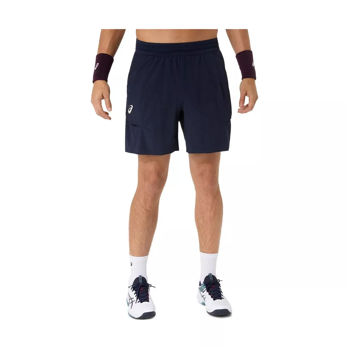 Asics Match Laser Cut Tennisshorts Marineblau