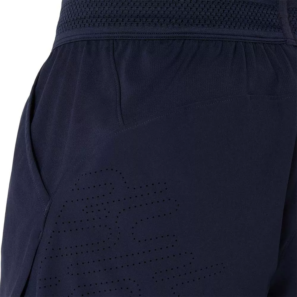 Asics Match Laser Cut Tennisshorts Marineblau