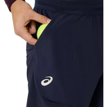 Asics Match Laser Cut Tennisshorts Marineblau