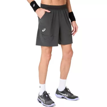 Asics Match Laser Cut Tennisshorts Grau