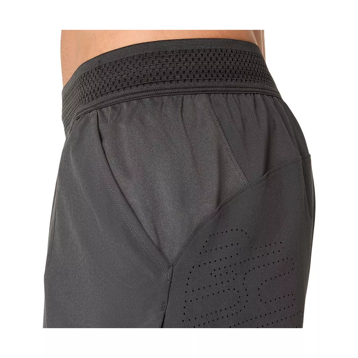 Asics Match Laser Cut Tennisshorts Grau