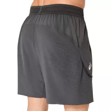 Asics Match Laser Cut Tennisshorts Grau