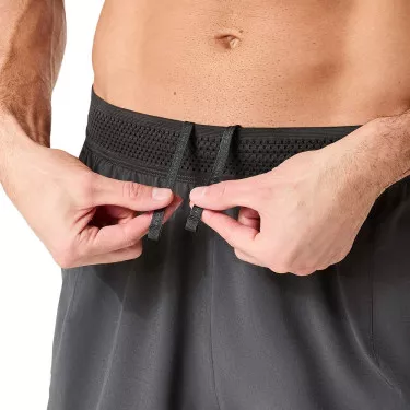 Asics Match Laser Cut Tennisshorts Grau