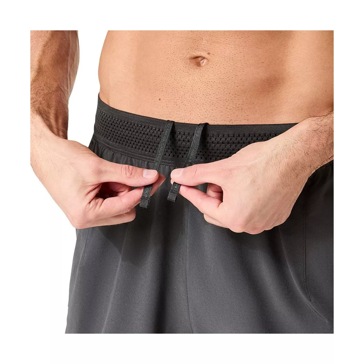 Asics Match Laser Cut Tennisshorts Grau