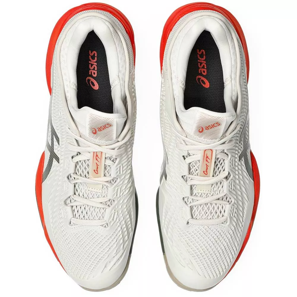Asics Gel Court FF 3 Tennisschuhe Wei&szlig; / Orange