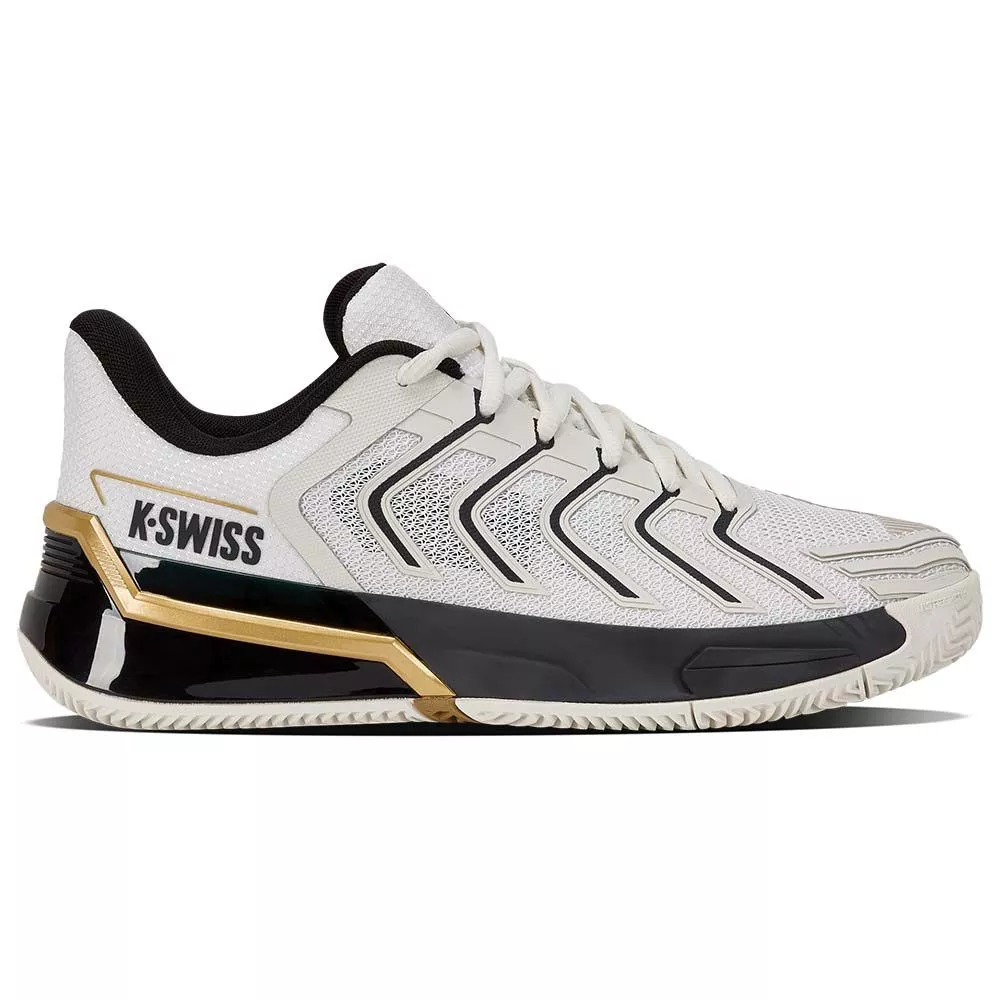 K-Swiss Ultrashot 4 Tennisschuhe Sandplatz Wei&szlig; / Schwarz / Gold