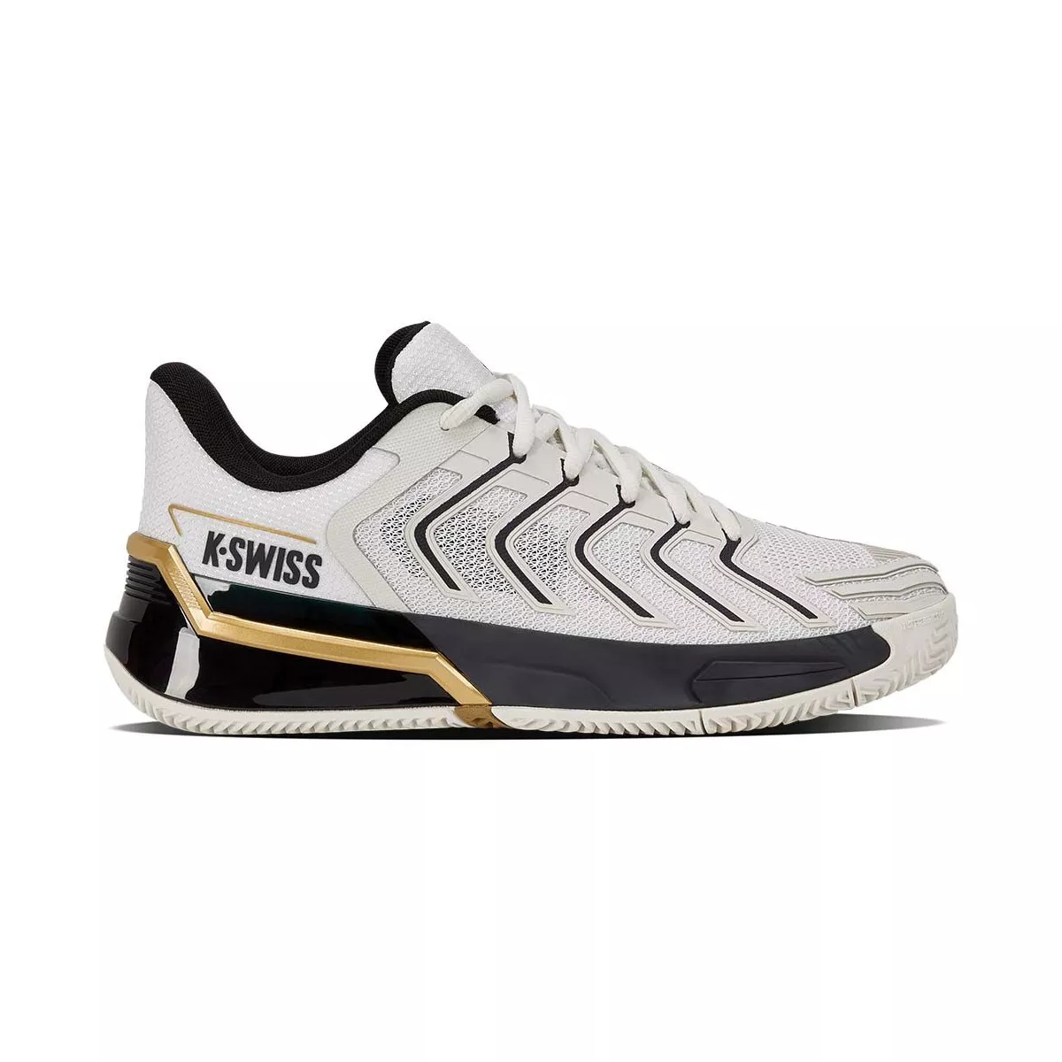 K-Swiss Ultrashot 4 Tennisschuhe Sandplatz Wei&szlig; / Schwarz / Gold