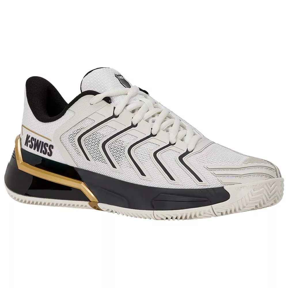 K-Swiss Ultrashot 4 Tennisschuhe Sandplatz Wei&szlig; / Schwarz / Gold