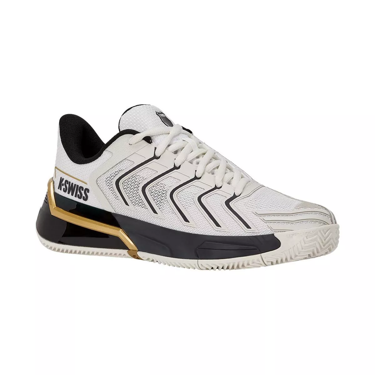K-Swiss Ultrashot 4 Tennisschuhe Sandplatz Wei&szlig; / Schwarz / Gold