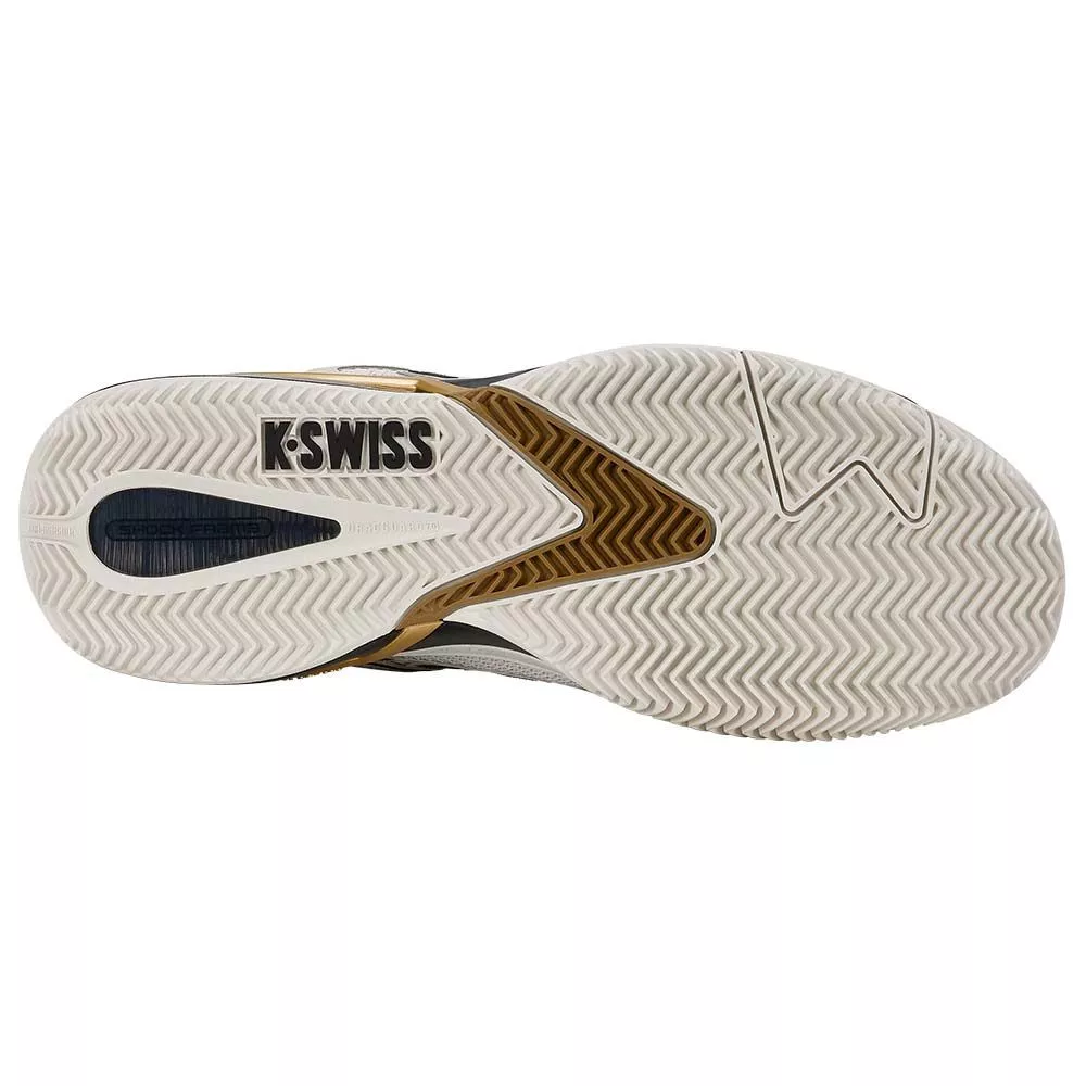 K-Swiss Ultrashot 4 Tennisschuhe Sandplatz Wei&szlig; / Schwarz / Gold